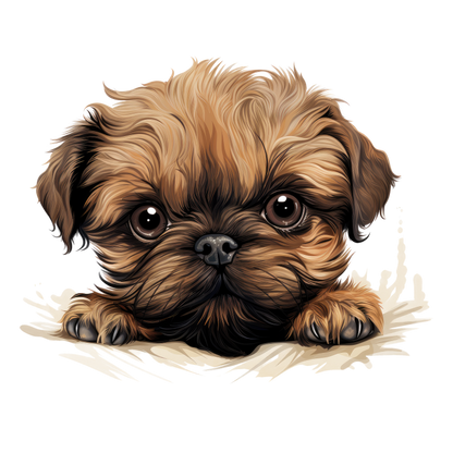 Brown Puppy Cute Dog Breed Vinyl Sticker Decal