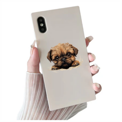 Brown Puppy Cute Dog Breed Vinyl Sticker Decal