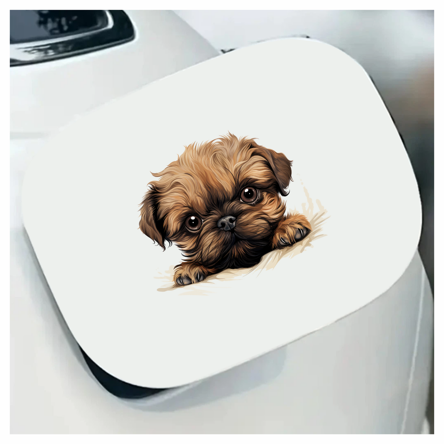 Brown Puppy Cute Dog Breed Vinyl Sticker Decal