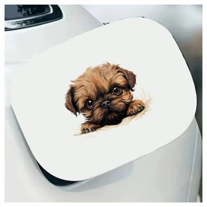 Brown Puppy Cute Dog Breed Vinyl Sticker Decal