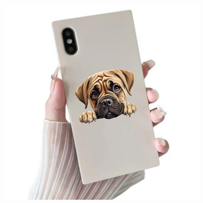 Brown Puppy Dog Mastiff Cute Vinyl Sticker Decal