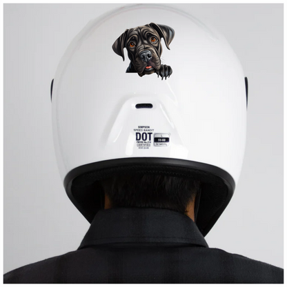 Black Dog Puppy Mastiff Cute Vinyl Sticker Decal