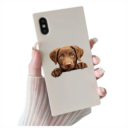 Brown Puppy Labrador Paw Cute Vinyl Sticker Decal