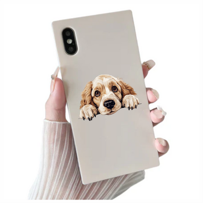 Brown Dog Cocker Spaniel Cute Vinyl Sticker Decal