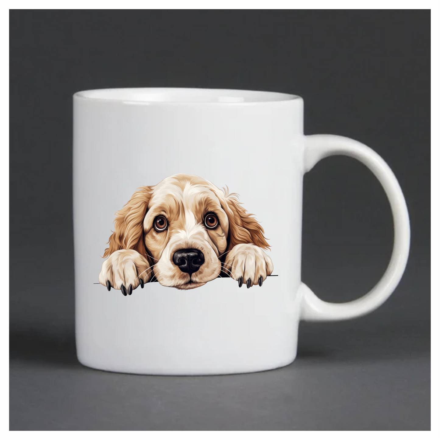 Brown Dog Cocker Spaniel Cute Vinyl Sticker Decal