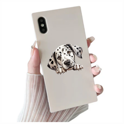 White Dog Dalmatian Puppy Cute Vinyl Sticker Decal