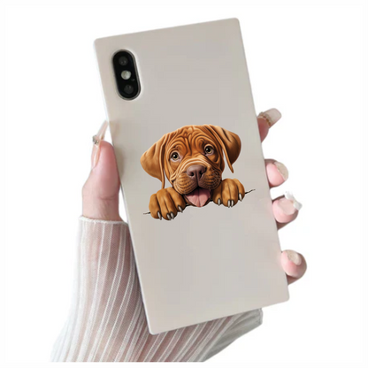 Brown Puppy Dogue De Bordeaux Vinyl Sticker Decal