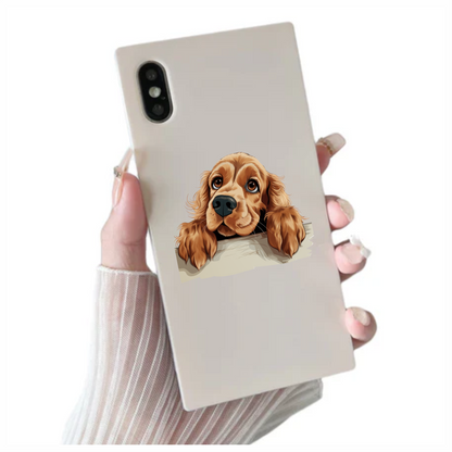 Brown Dog Cocker Spaniel Cute Vinyl Sticker Decal