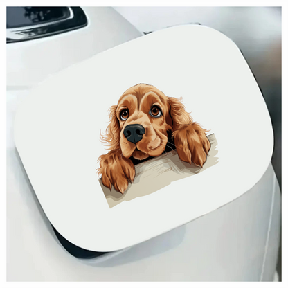 Brown Dog Cocker Spaniel Cute Vinyl Sticker Decal
