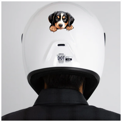 Black Brown Dog Puppy Cute Vinyl Sticker Decal