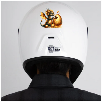 Black Dragon Golden Egg Hatch Vinyl Sticker Decal