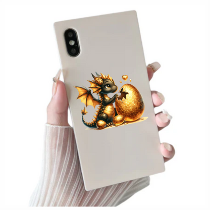 Black Dragon Golden Egg Hatch Vinyl Sticker Decal