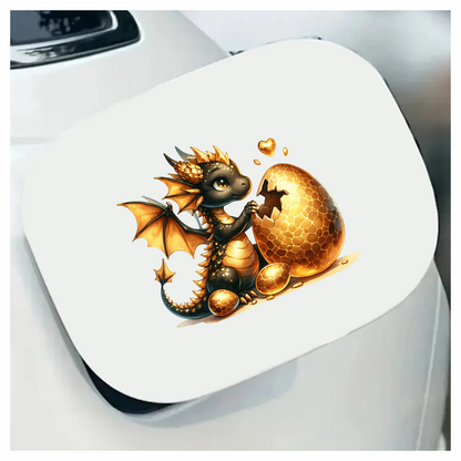 Black Dragon Golden Egg Hatch Vinyl Sticker Decal