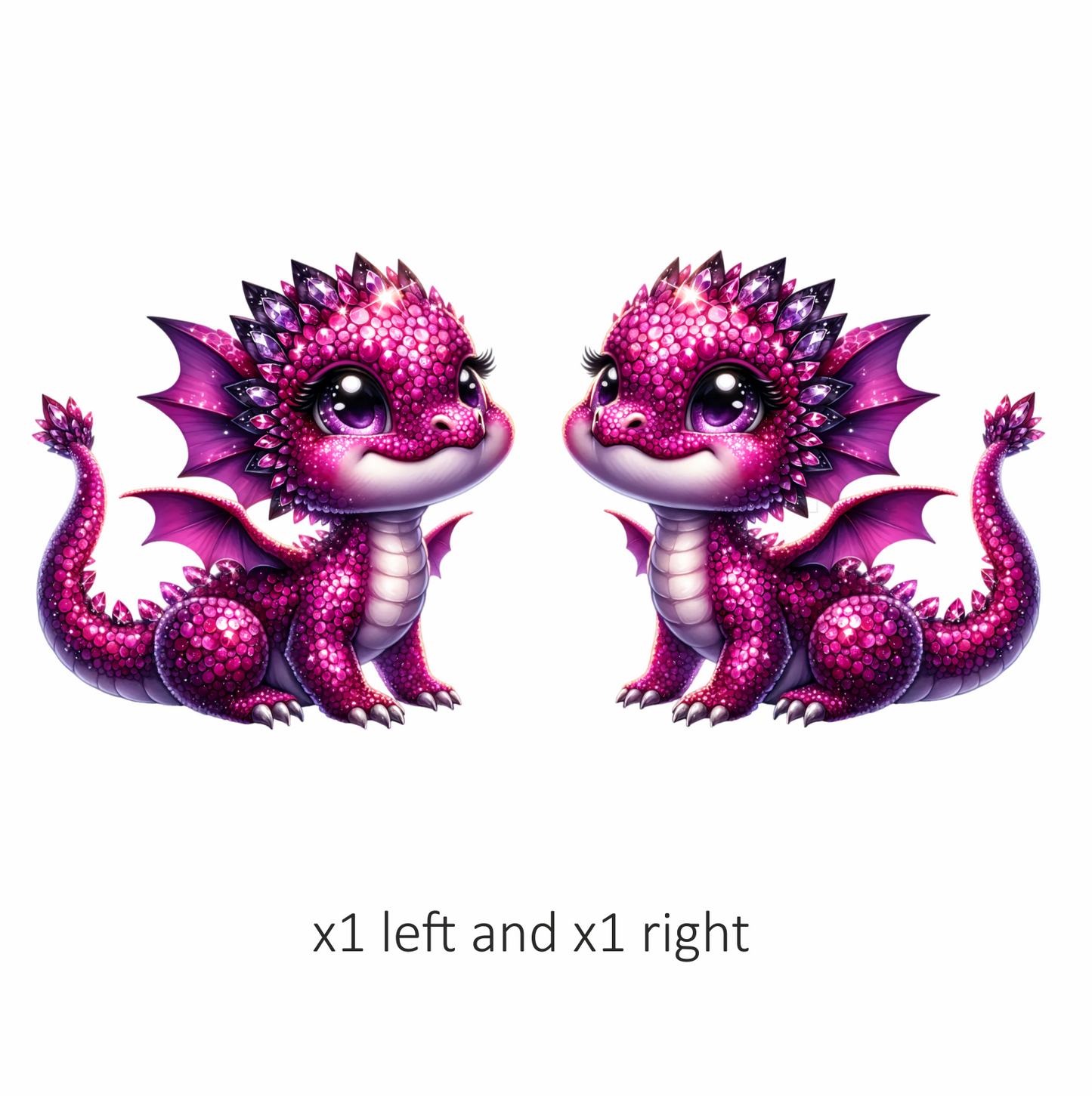 Pink Baby Dragon Cute Fantasy Vinyl Sticker Decal
