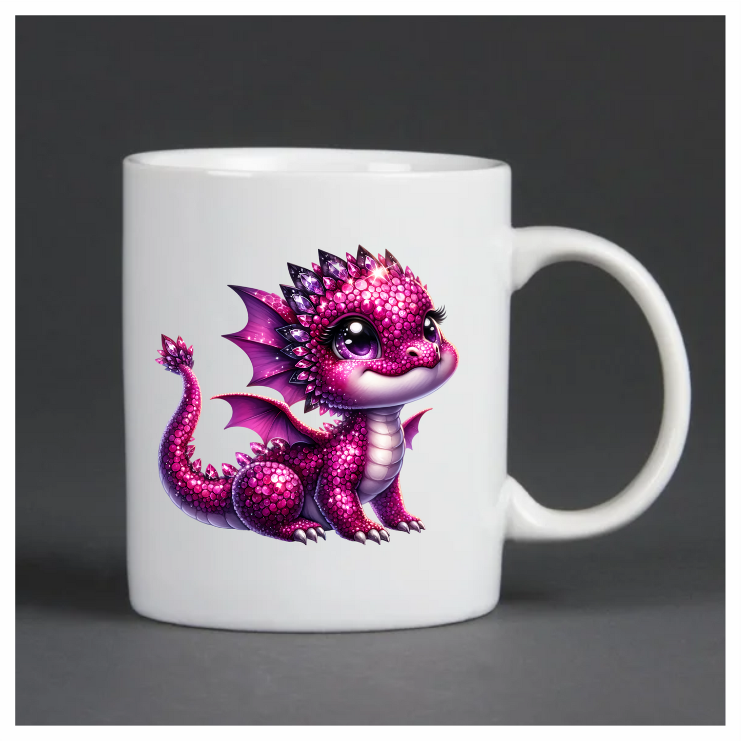 Pink Baby Dragon Cute Fantasy Vinyl Sticker Decal