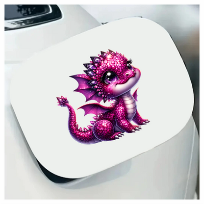 Pink Baby Dragon Cute Fantasy Vinyl Sticker Decal