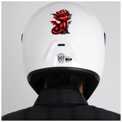 Red Baby Dragon Fantasy Cute Vinyl Sticker Decal
