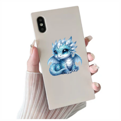 Blue Baby Dragon Cute Fantasy Vinyl Sticker Decal
