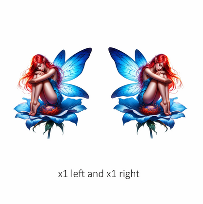 Purple Woman Dragon Egg Fantasy Vinyl Sticker Decal
