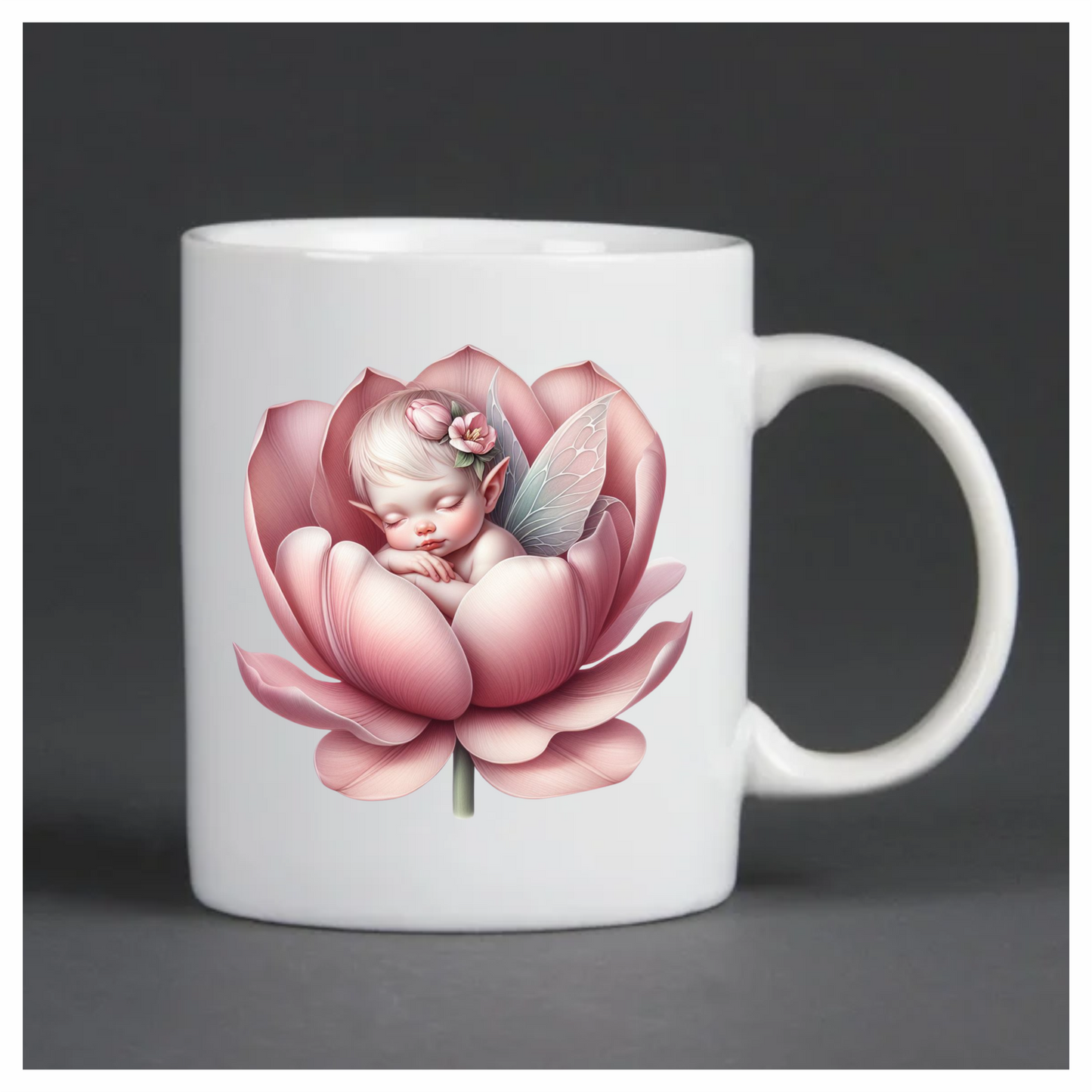 Pink Baby Fairy Flower Blossom Vinyl Sticker Decal