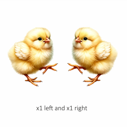 Yellow Baby Chick Farm Animal Vinyl Sticker Decal