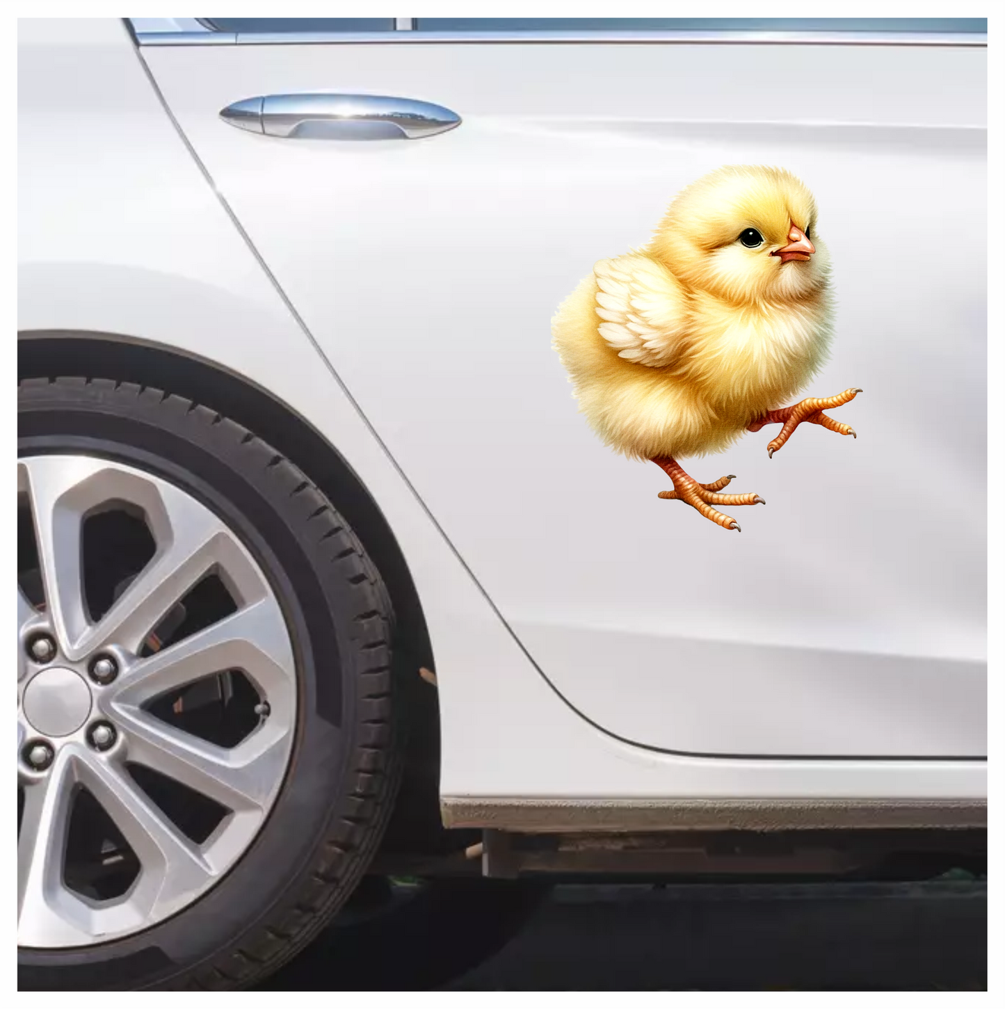 Yellow Baby Chick Farm Animal Vinyl Sticker Decal