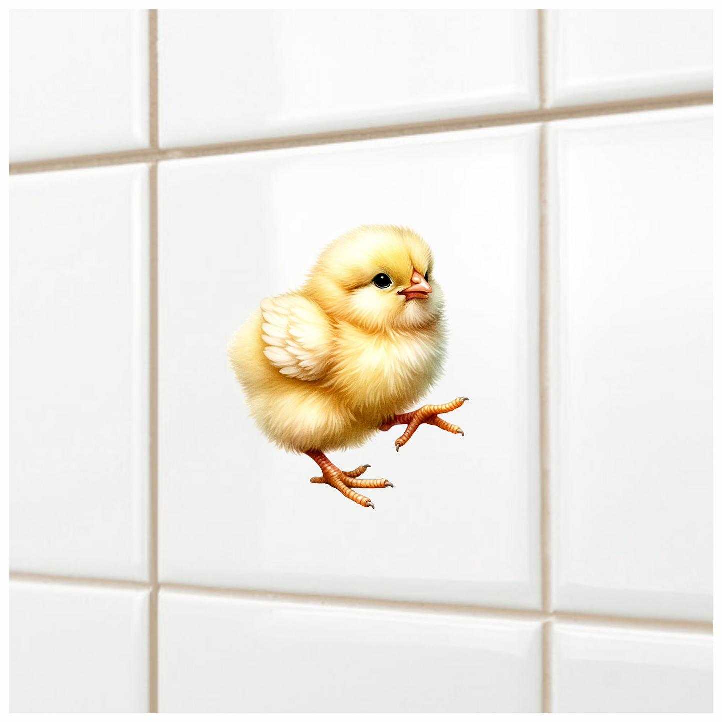 Yellow Baby Chick Farm Animal Vinyl Sticker Decal
