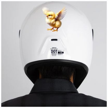 Yellow Chick Baby Bird Wings Vinyl Sticker Decal