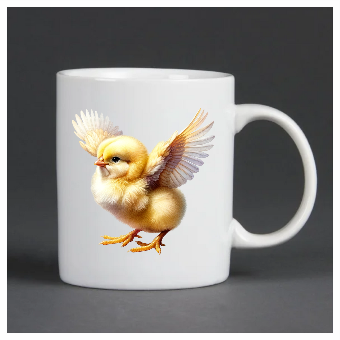 Yellow Chick Baby Bird Wings Vinyl Sticker Decal