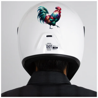 Red Rooster Bird Colorful Farm Vinyl Sticker Decal