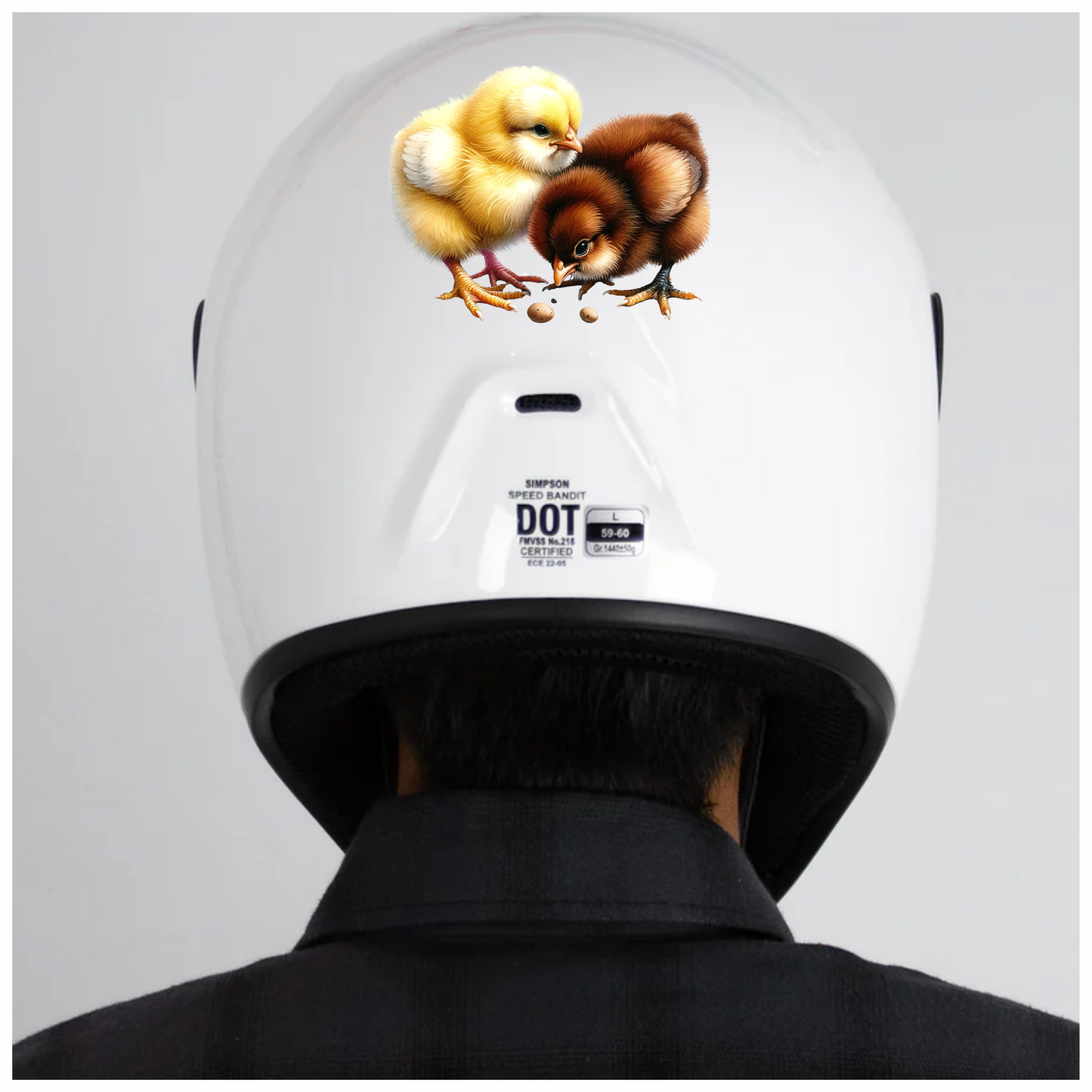 Yellow Chick Brown Chick Farm Vinyl Sticker Decal