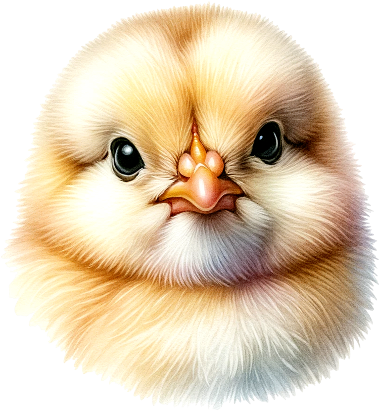 Yellow Chick Baby Face Close Vinyl Sticker Decal