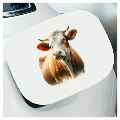 Brown White Cow Simmental Breed Vinyl Sticker Decal