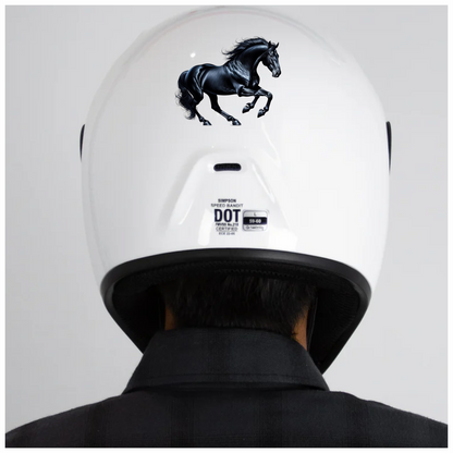 Black Horse Stallion Running Strong Vinyl Sticker Decal
