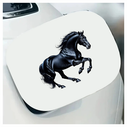 Black Horse Stallion Running Strong Vinyl Sticker Decal