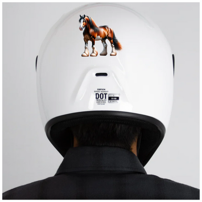 Brown Horse Draft Breed Strong Powerful Vinyl Sticker Decal