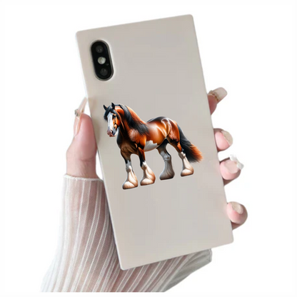 Brown Horse Draft Breed Strong Powerful Vinyl Sticker Decal