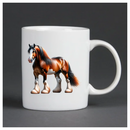 Brown Horse Draft Breed Strong Powerful Vinyl Sticker Decal