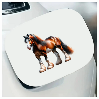 Brown Horse Draft Breed Strong Powerful Vinyl Sticker Decal