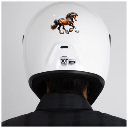Brown Horse Draft Shire Strong Vinyl Sticker Decal
