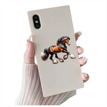 Brown Horse Draft Shire Strong Vinyl Sticker Decal