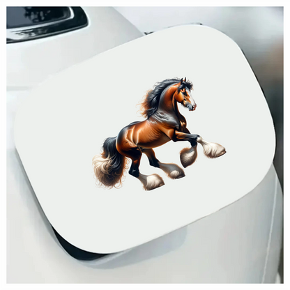 Brown Horse Draft Shire Strong Vinyl Sticker Decal