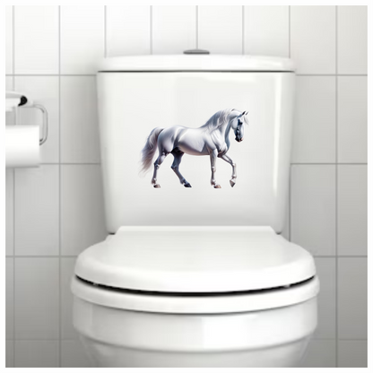 White Horse Andalusian Strong Graceful Elegant Vinyl Sticker Decal