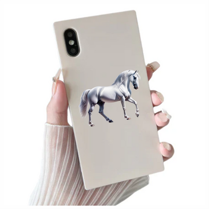 White Horse Andalusian Strong Graceful Elegant Vinyl Sticker Decal