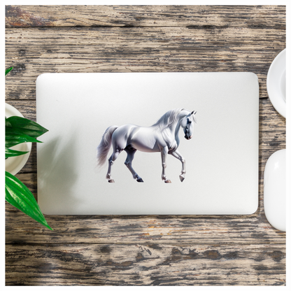 White Horse Andalusian Strong Graceful Elegant Vinyl Sticker Decal