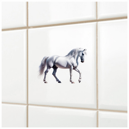 White Horse Andalusian Strong Graceful Elegant Vinyl Sticker Decal