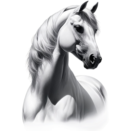 White Horse Arabian Strong Elegant Graceful Vinyl Sticker Decal