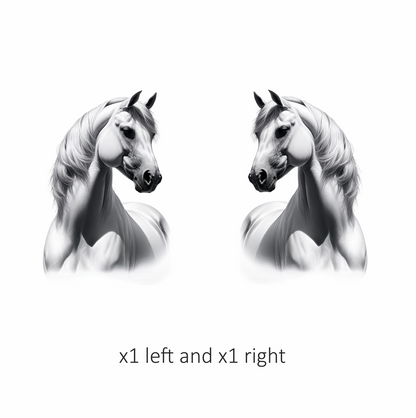 White Horse Arabian Strong Elegant Graceful Vinyl Sticker Decal
