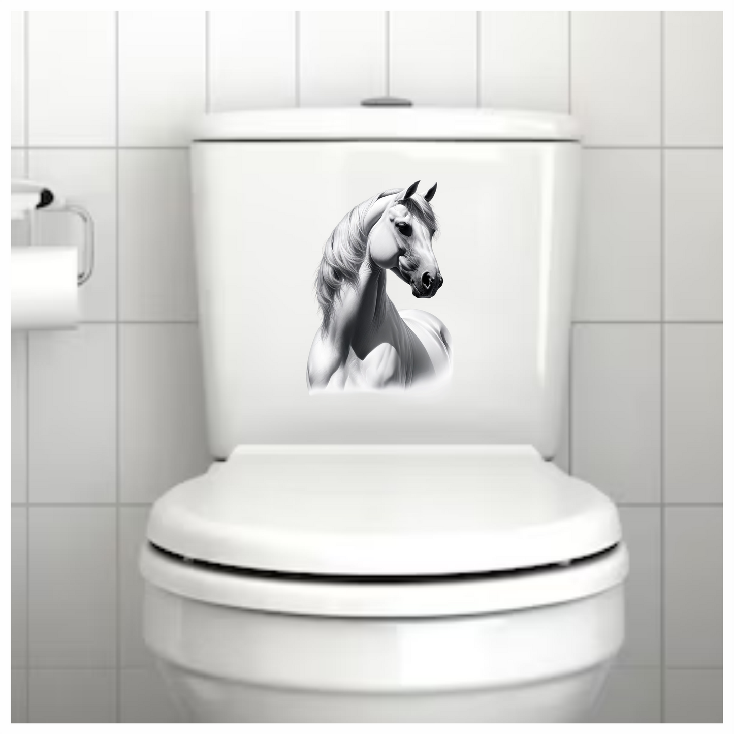 White Horse Arabian Strong Elegant Graceful Vinyl Sticker Decal