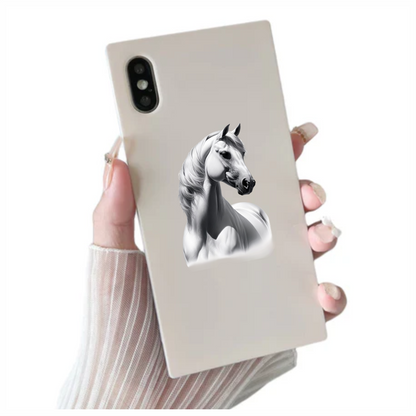 White Horse Arabian Strong Elegant Graceful Vinyl Sticker Decal